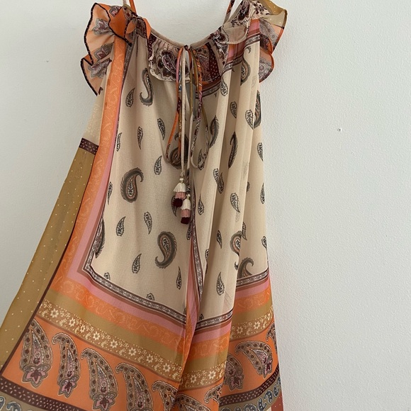 Zara Patchwork Paisley Printed Maxi Dress - Picture 4 of 4